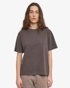 Oversized Organic T-Shirt - Faded Mud