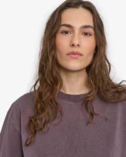 Oversized Organic T-Shirt - Faded Grape