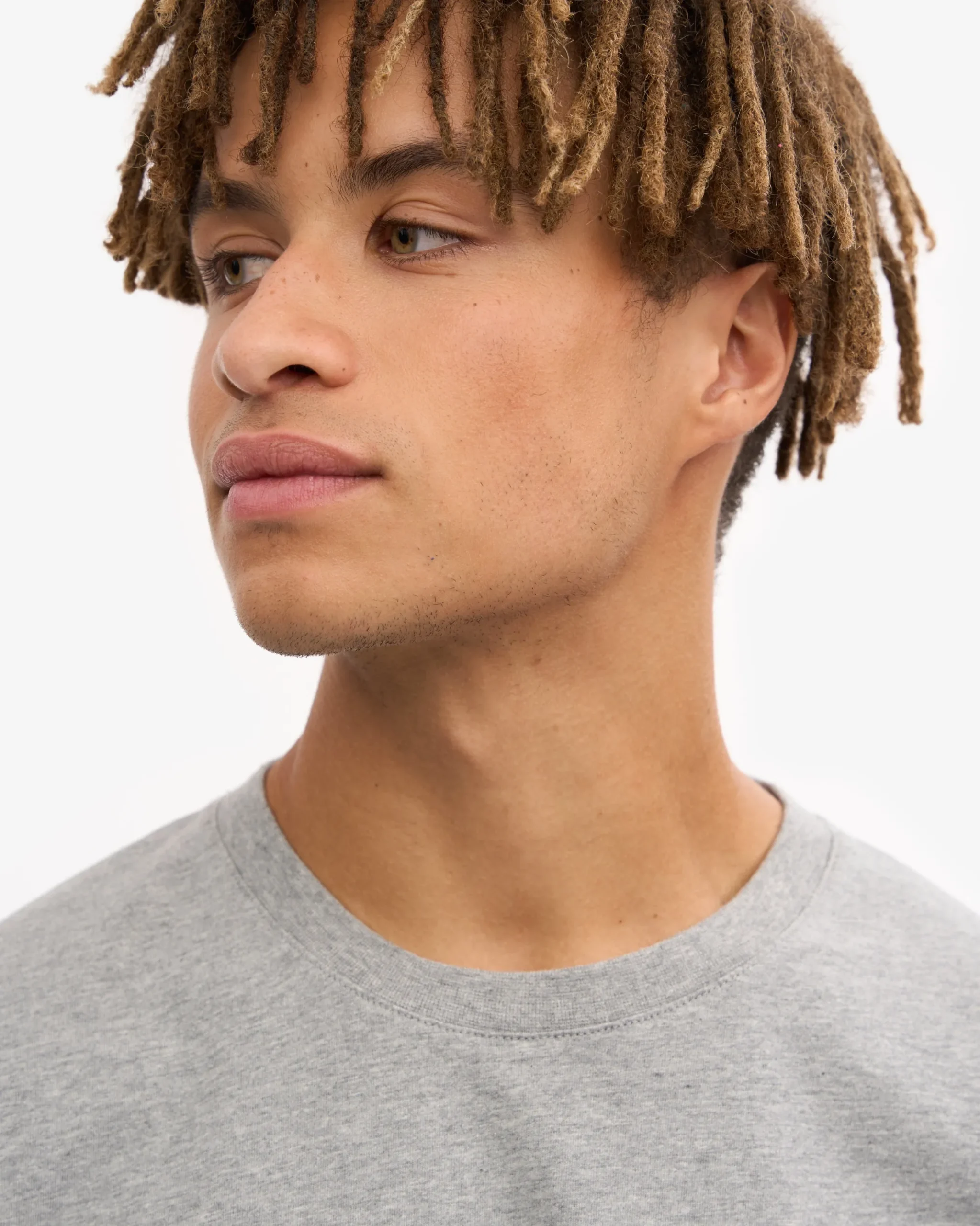Oversized Organic T-Shirt - Heather Grey