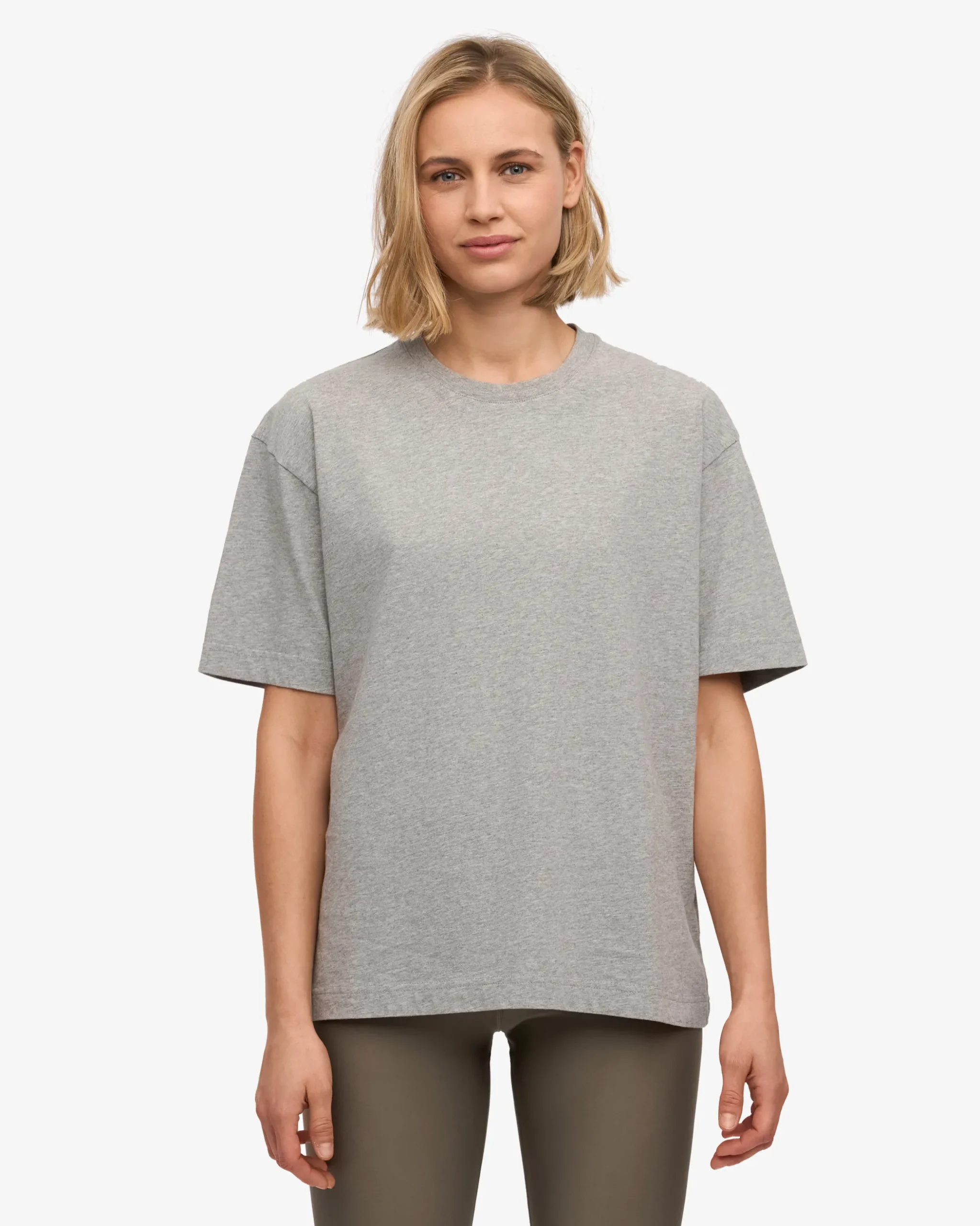 Oversized Organic T-Shirt - Heather Grey