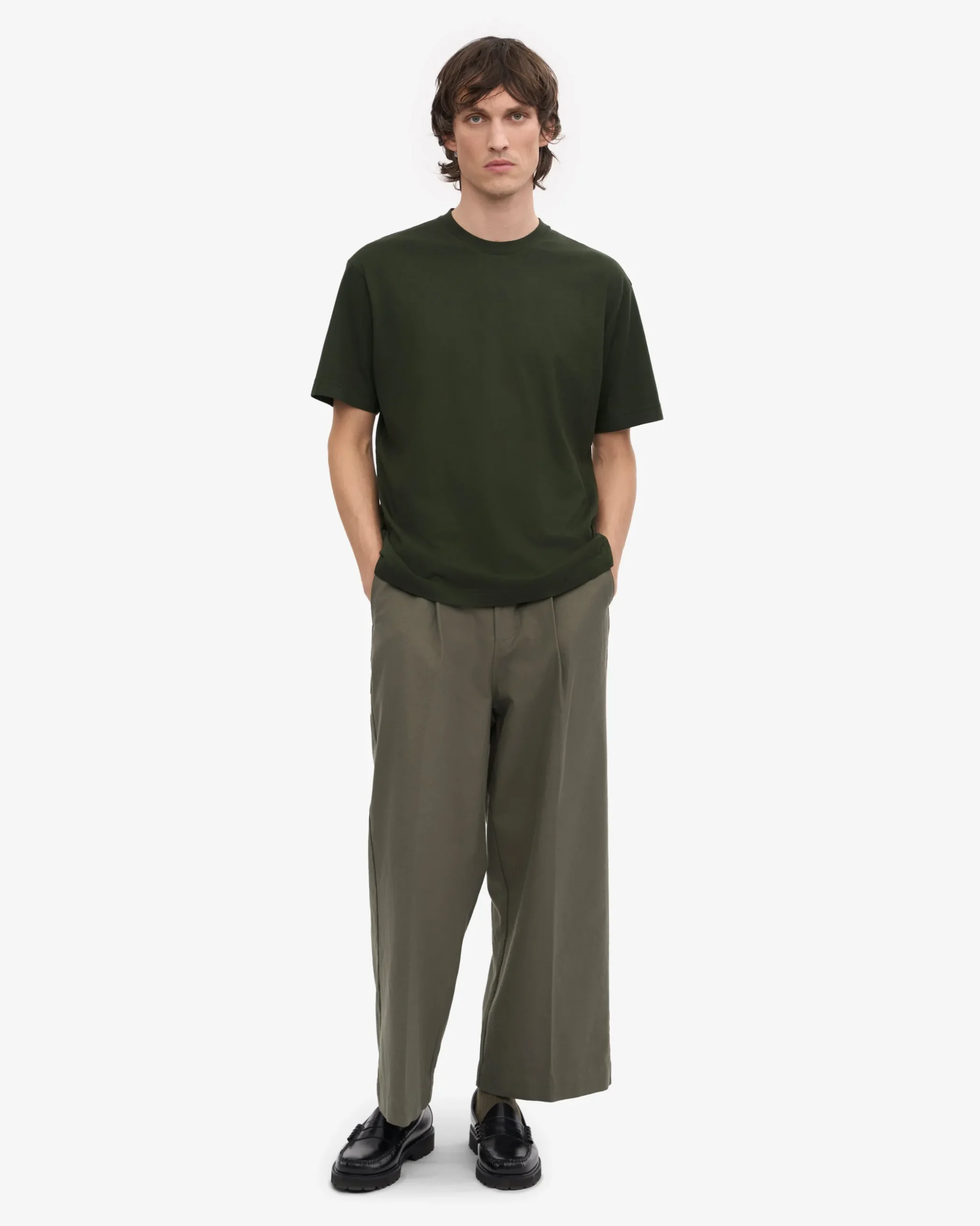 Oversized Organic T-Shirt - Hunter Green