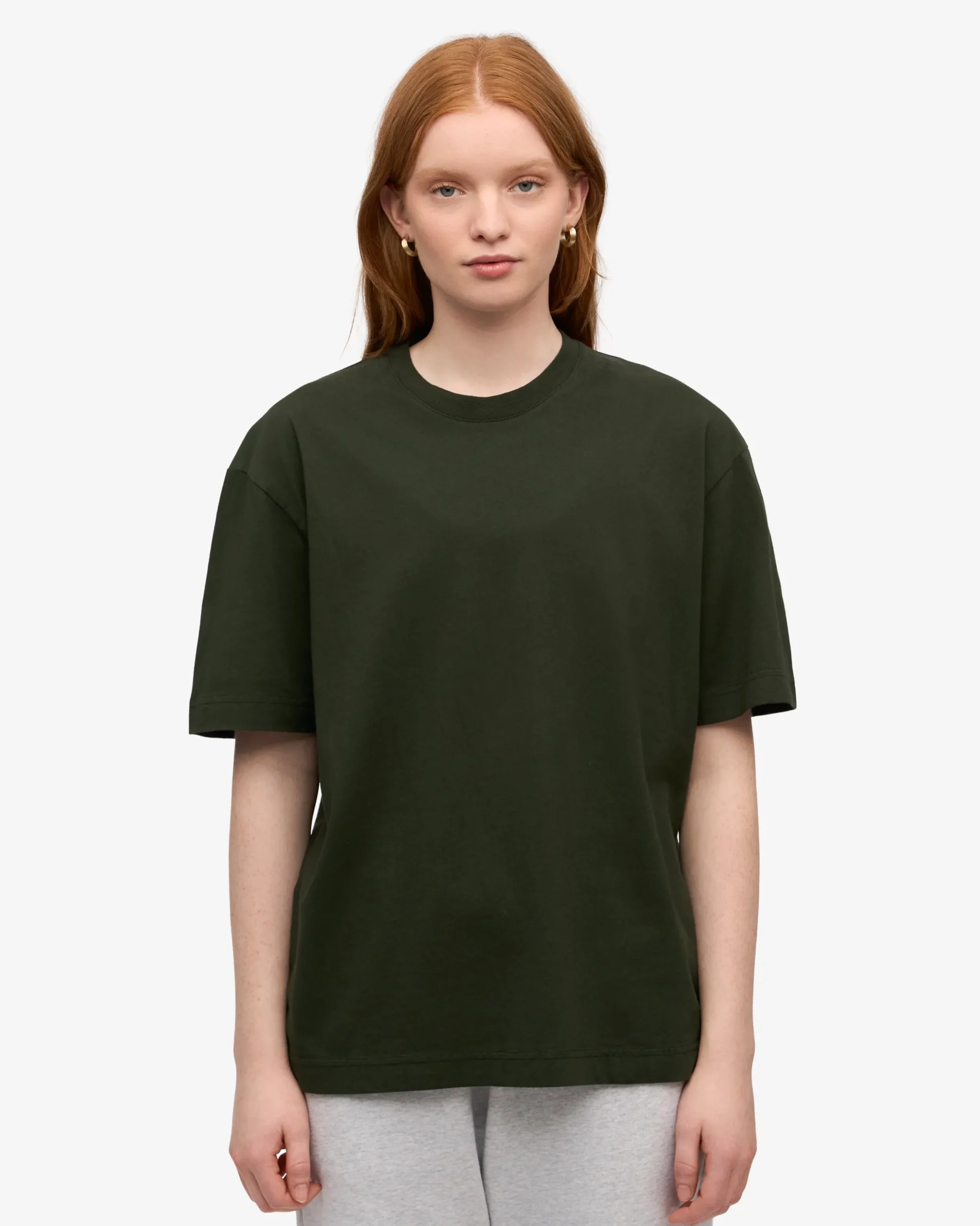 Oversized Organic T-Shirt - Hunter Green
