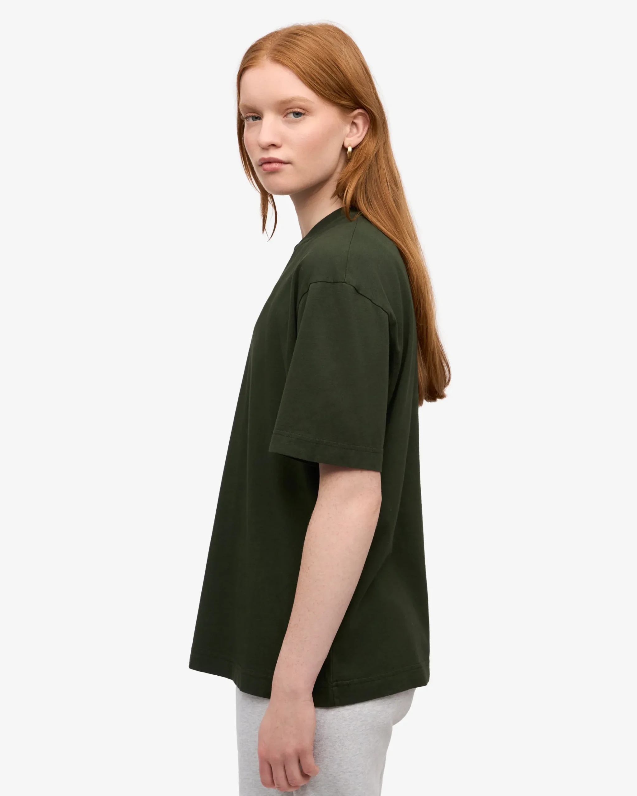 Oversized Organic T-Shirt - Hunter Green