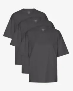Oversized Organic T-Shirt - Lava Grey (3-Pack)