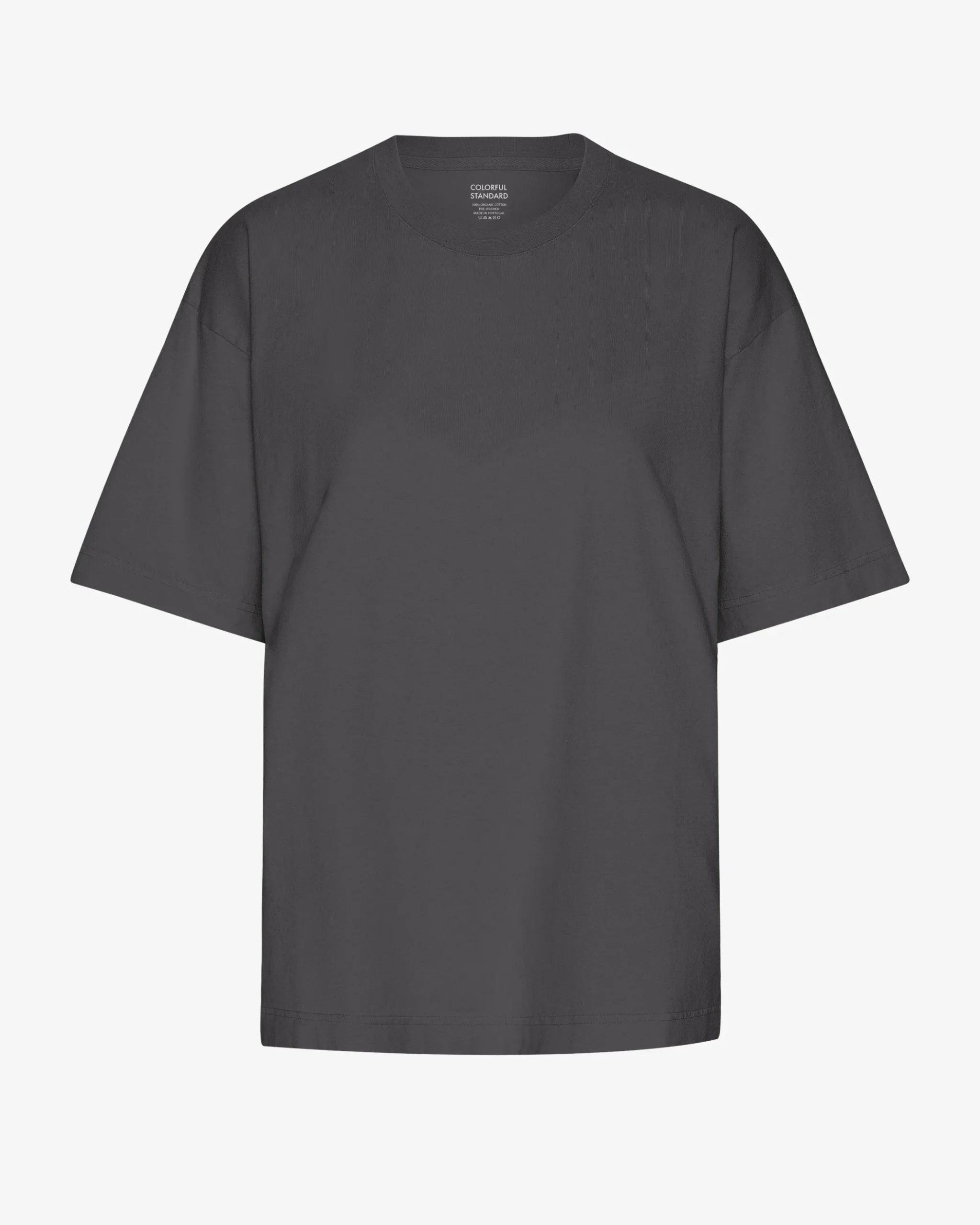 Oversized Organic T-Shirt - Lava Grey