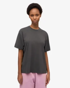 Oversized Organic T-Shirt - Lava Grey