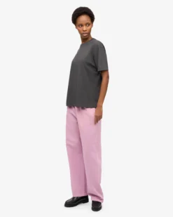 Oversized Organic T-Shirt - Lava Grey