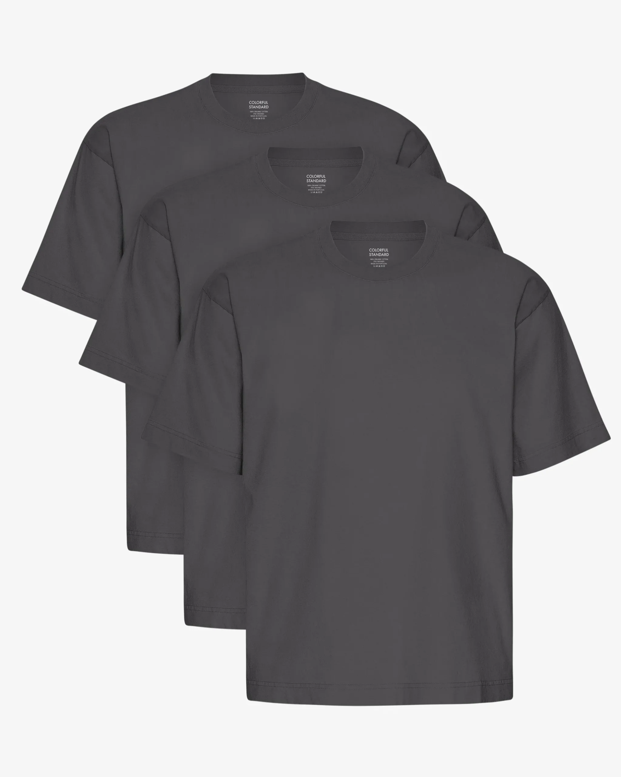 Oversized Organic T-Shirt - Lava Grey (3-Pack)