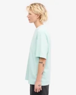 Oversized Organic T-Shirt - Light Aqua