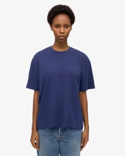 Oversized Organic T-Shirt - Marine Blue