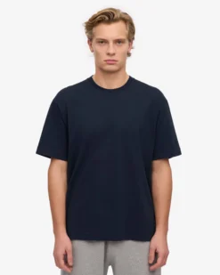 Oversized Organic T-Shirt - Navy Blue