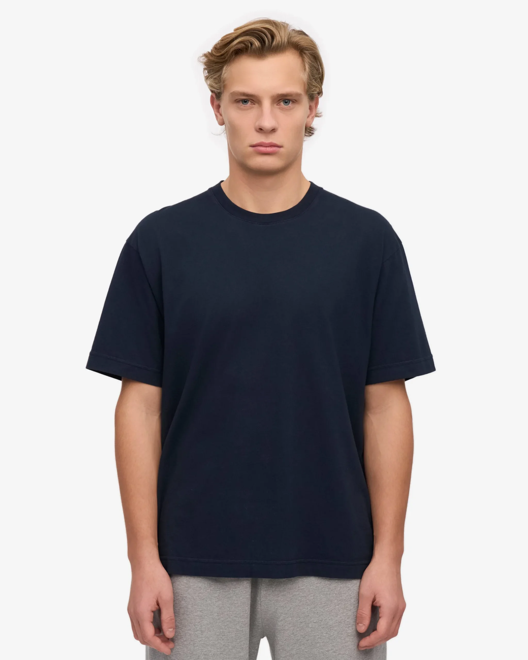 Oversized Organic T-Shirt - Navy Blue
