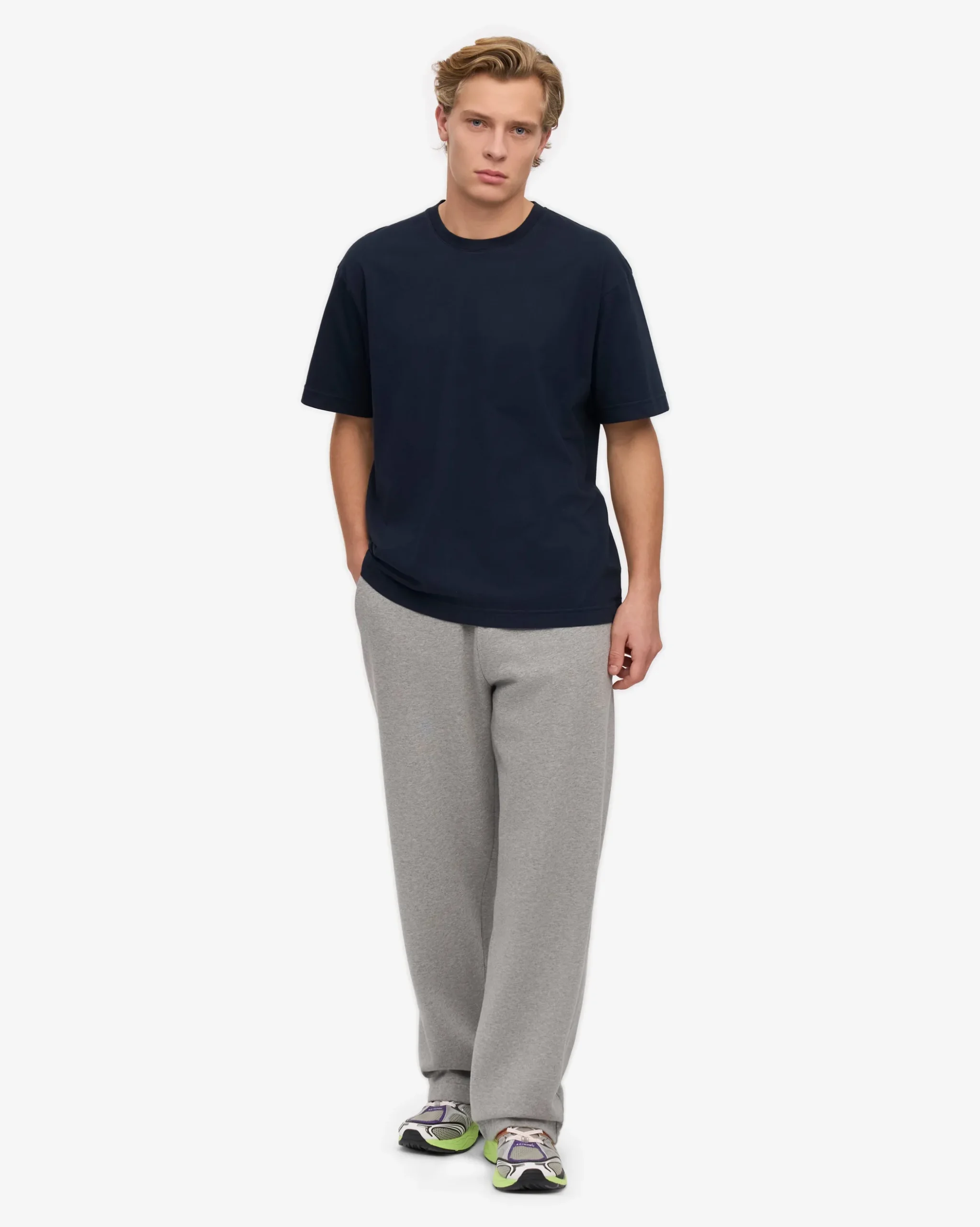 Oversized Organic T-Shirt - Navy Blue