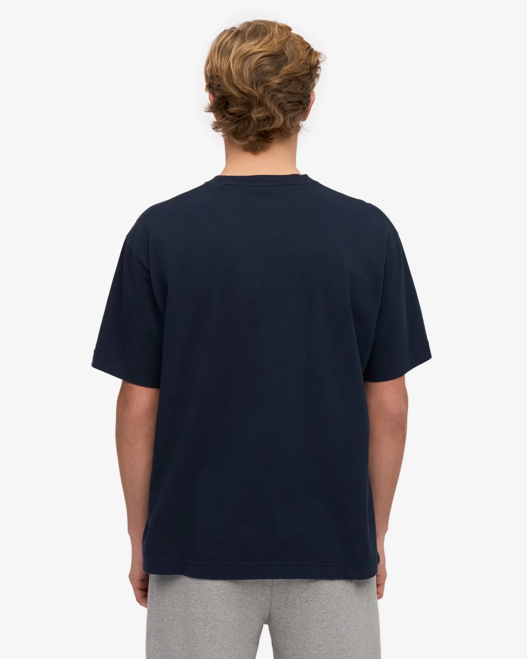 Oversized Organic T-Shirt - Navy Blue