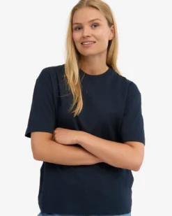 Oversized Organic T-Shirt - Navy Blue