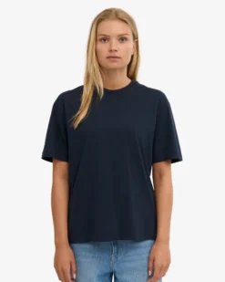 Oversized Organic T-Shirt - Navy Blue
