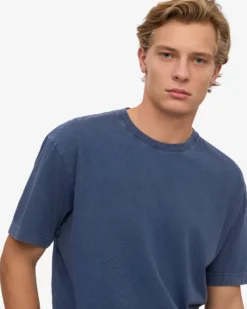 Oversized Organic T-Shirt - Neptune Blue
