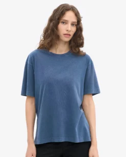 Oversized Organic T-Shirt - Neptune Blue