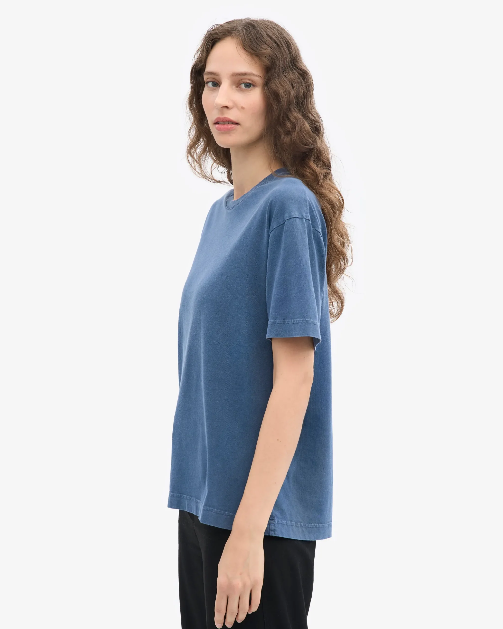 Oversized Organic T-Shirt - Neptune Blue