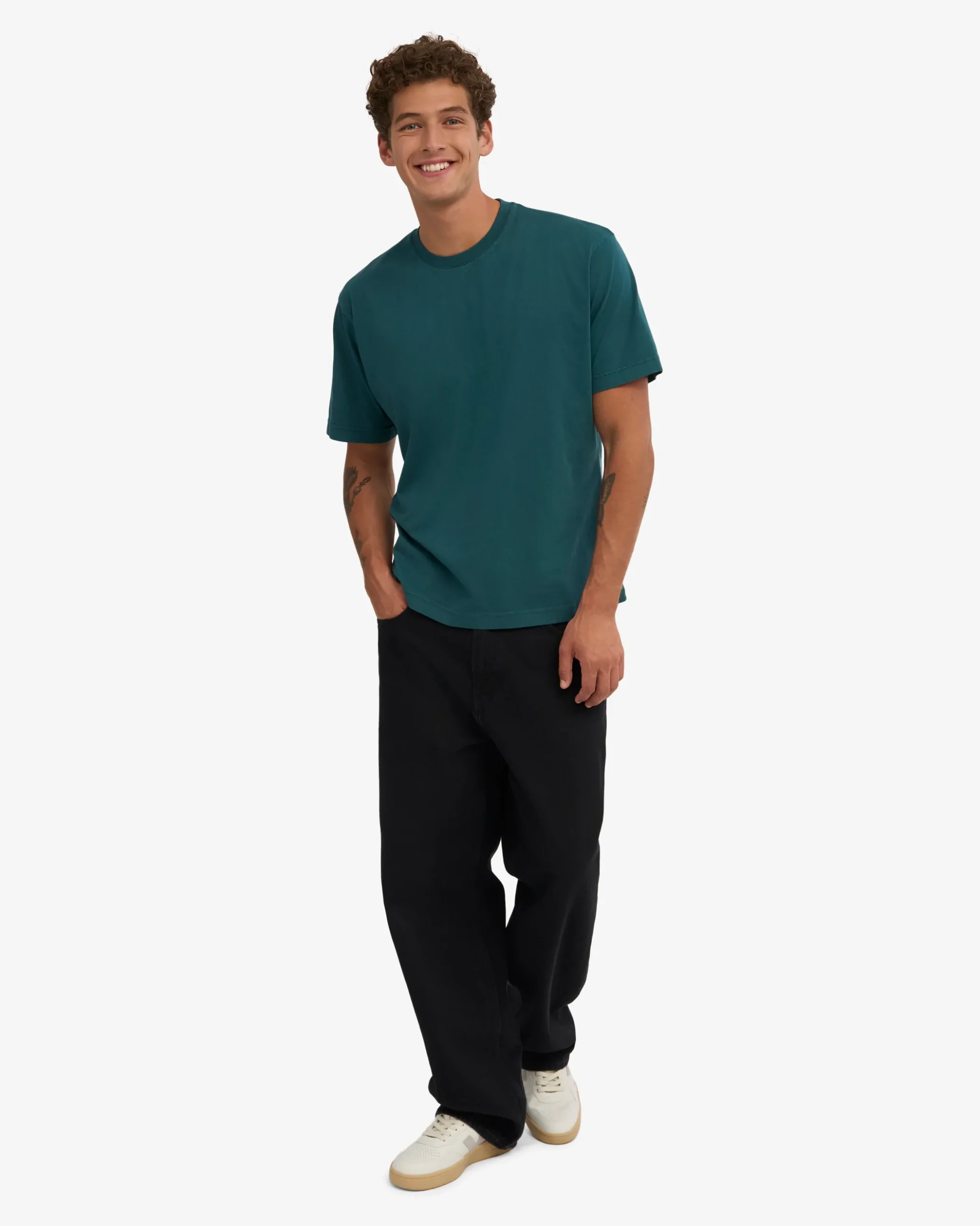 Oversized Organic T-Shirt - Ocean Green