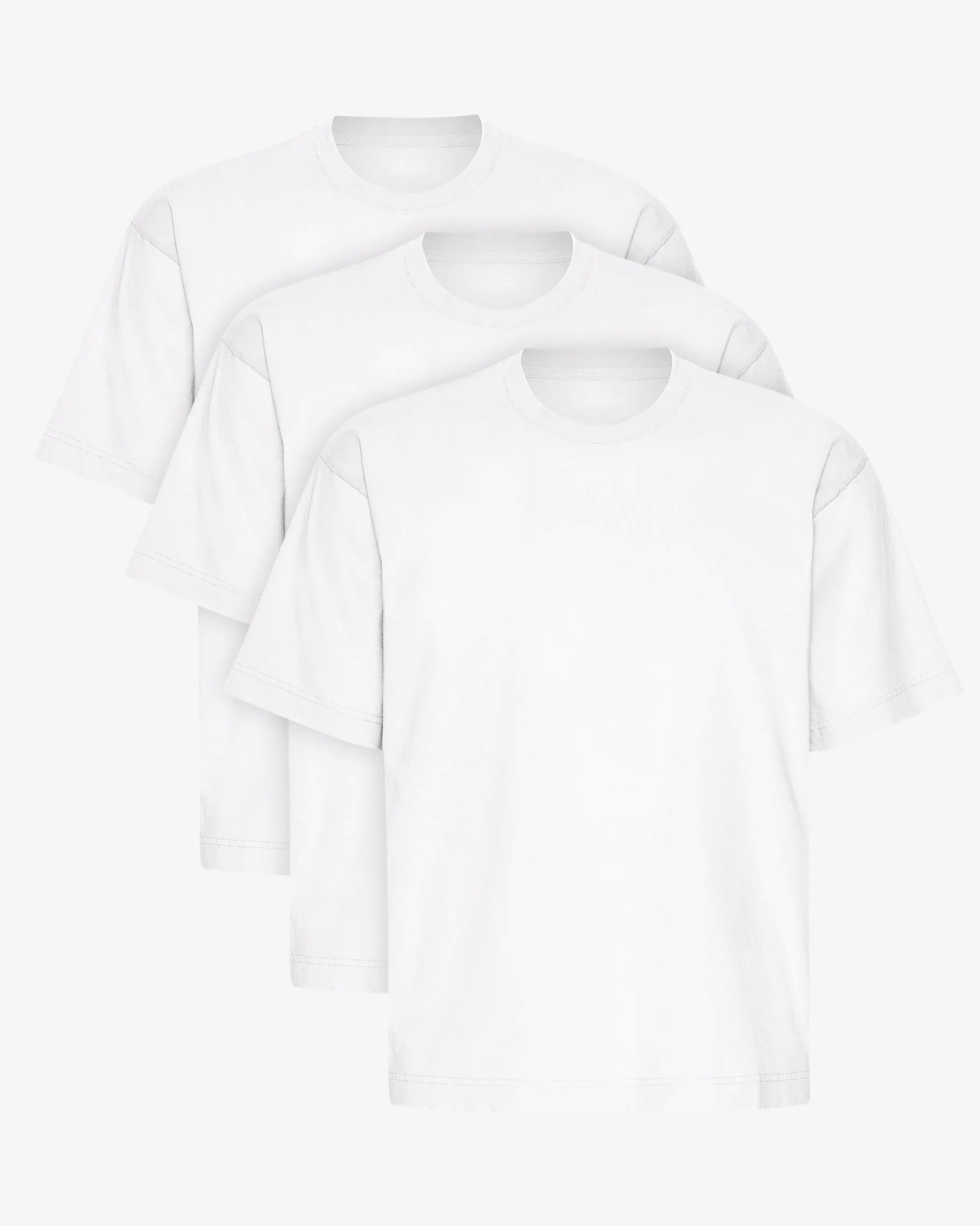 Oversized Organic T-Shirt - Optical White (3-Pack)