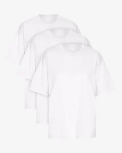 Oversized Organic T-Shirt - Optical White (3-Pack)