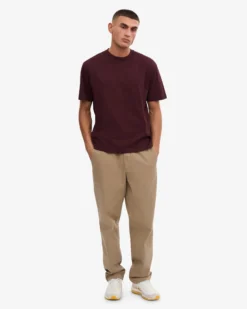 Oversized Organic T-Shirt - Oxblood Red (3-Pack)