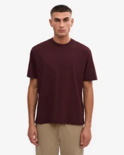 Oversized Organic T-Shirt - Oxblood Red (3-Pack)