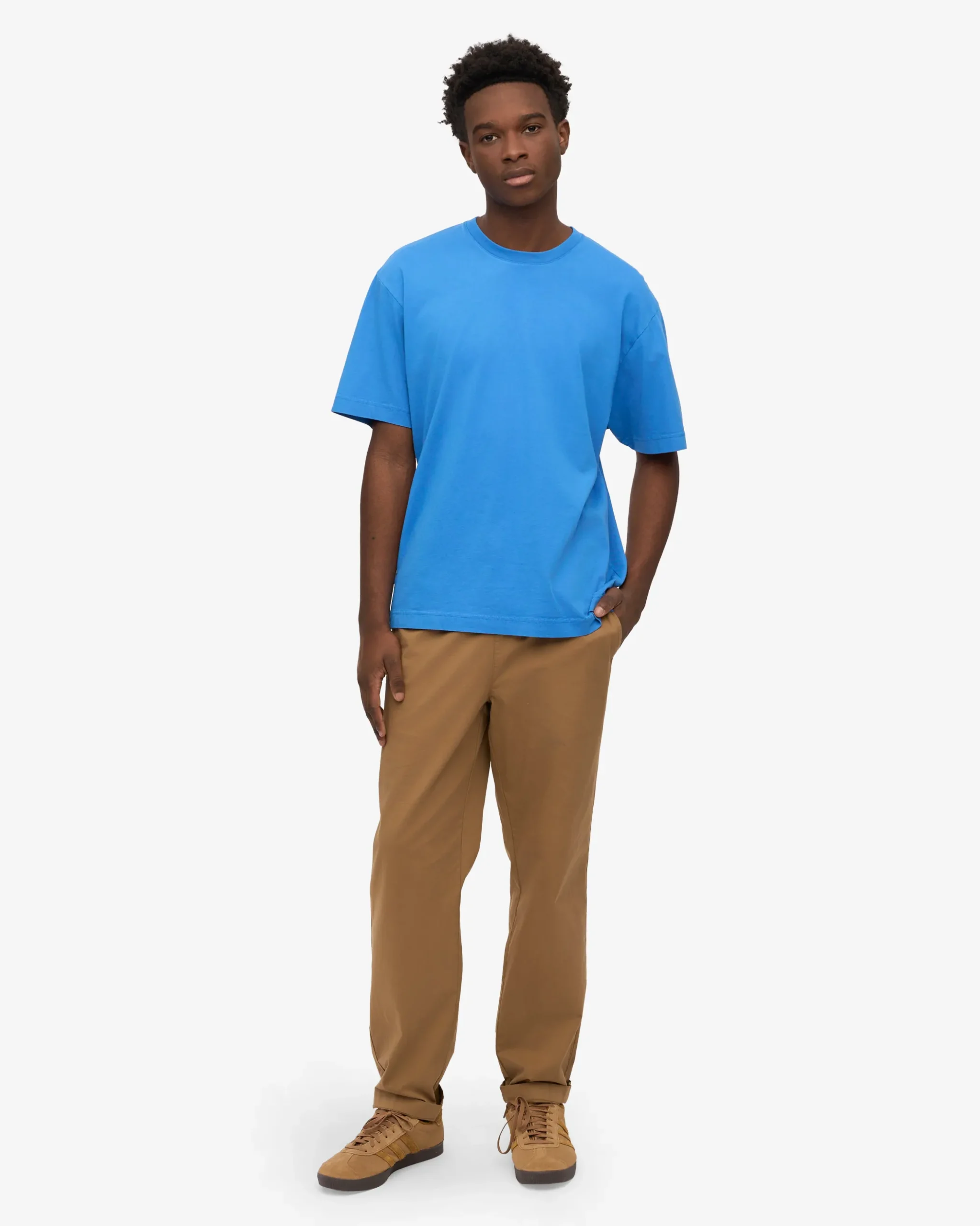 Oversized Organic T-Shirt - Pacific Blue