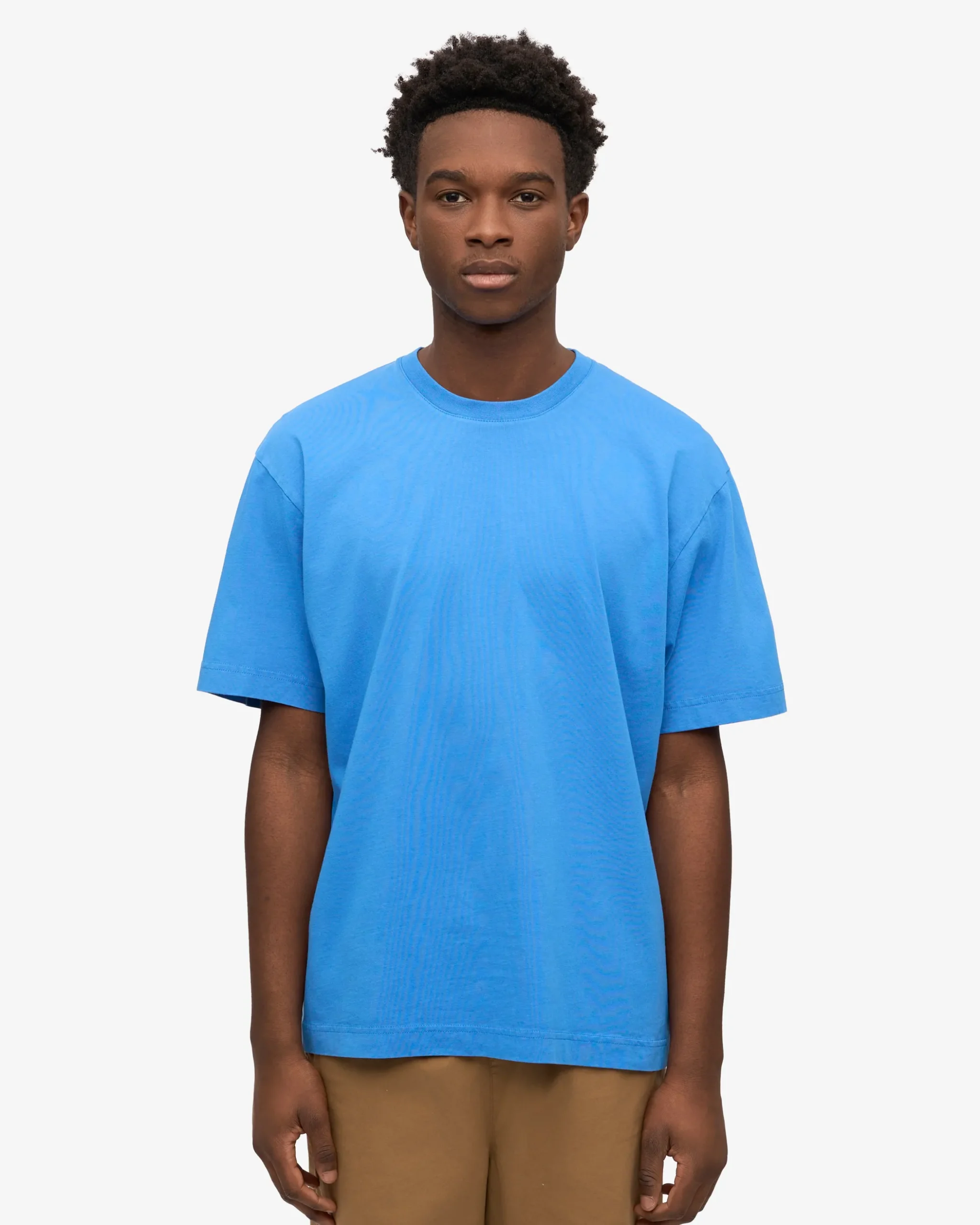 Oversized Organic T-Shirt - Pacific Blue
