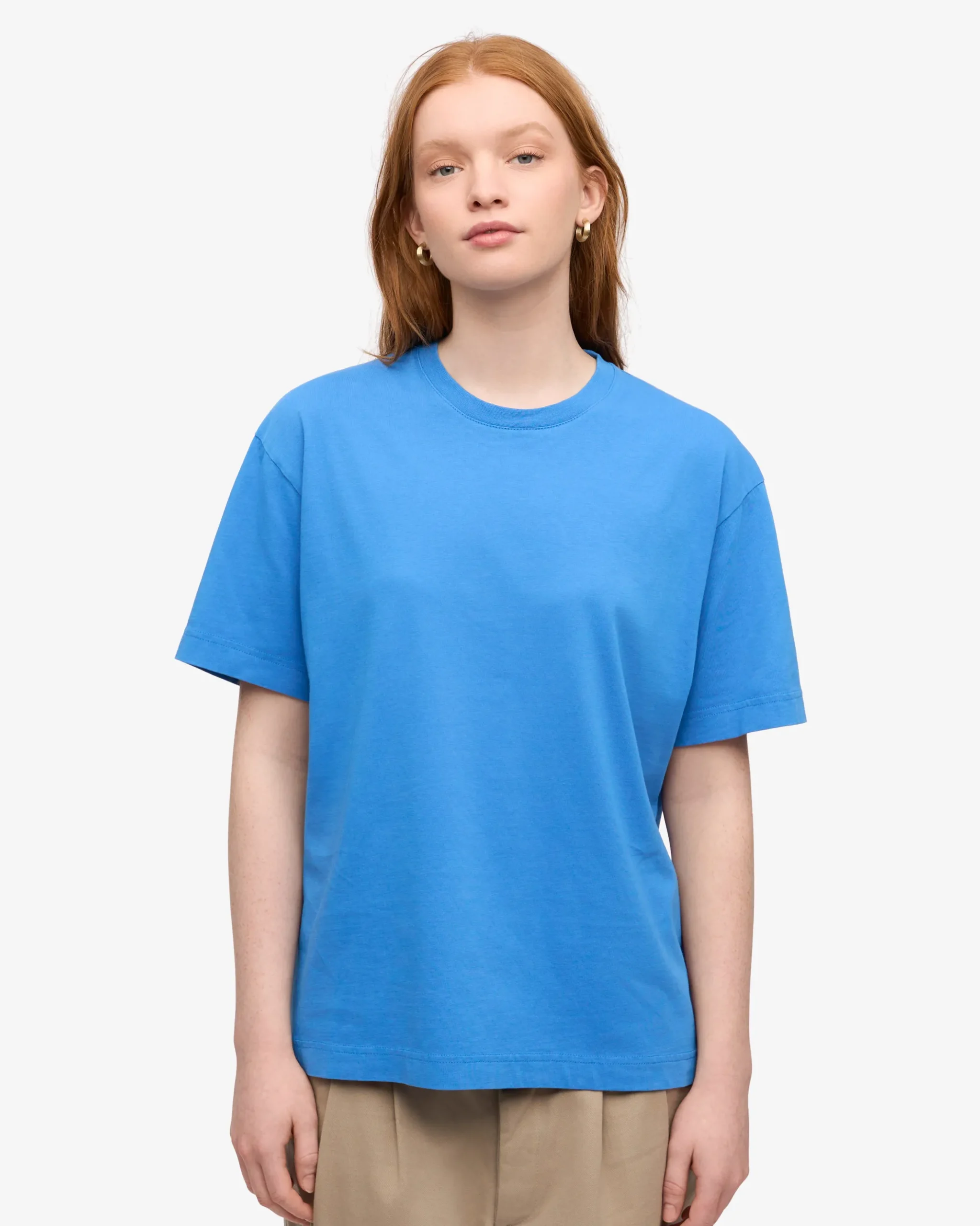 Oversized Organic T-Shirt - Pacific Blue