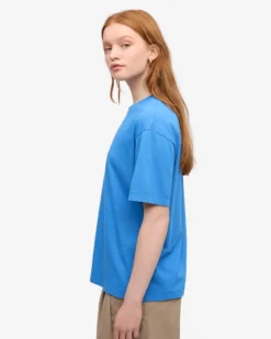 Oversized Organic T-Shirt - Pacific Blue