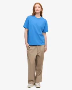 Oversized Organic T-Shirt - Pacific Blue