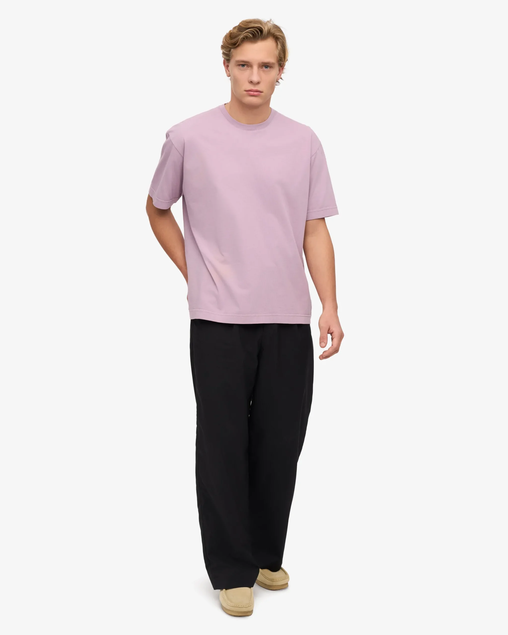 Oversized Organic T-Shirt - Pearly Purple