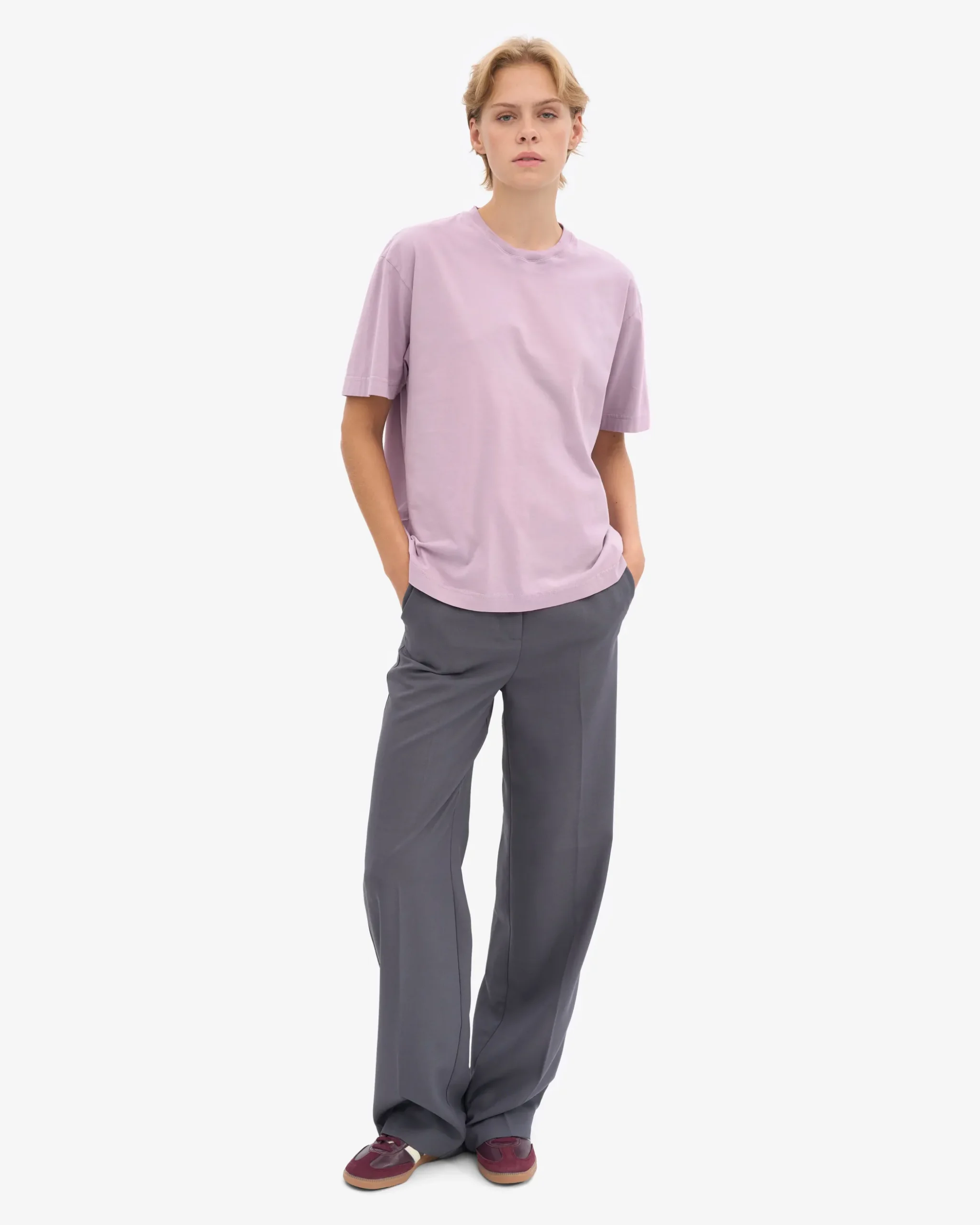 Oversized Organic T-Shirt - Pearly Purple