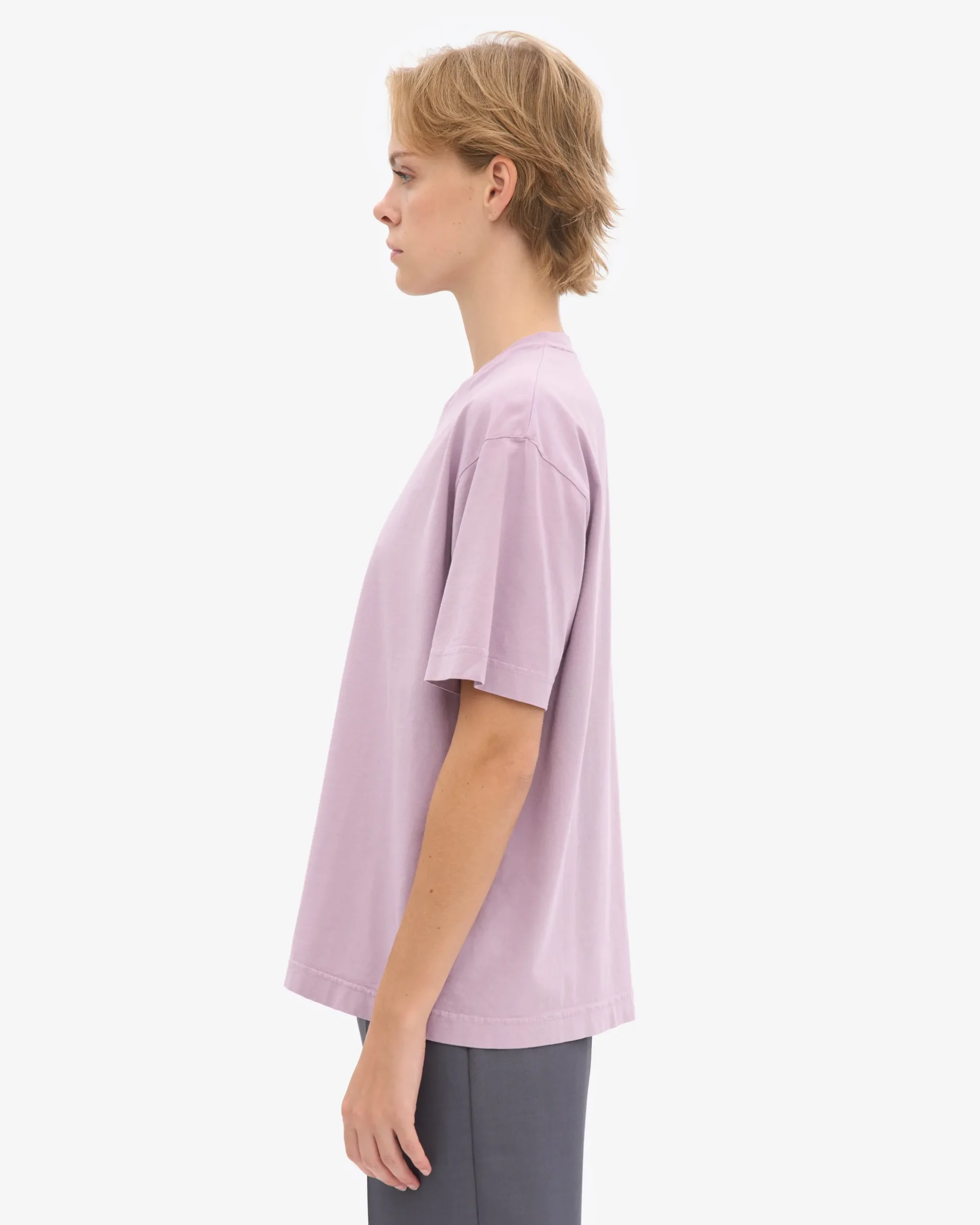 Oversized Organic T-Shirt - Pearly Purple