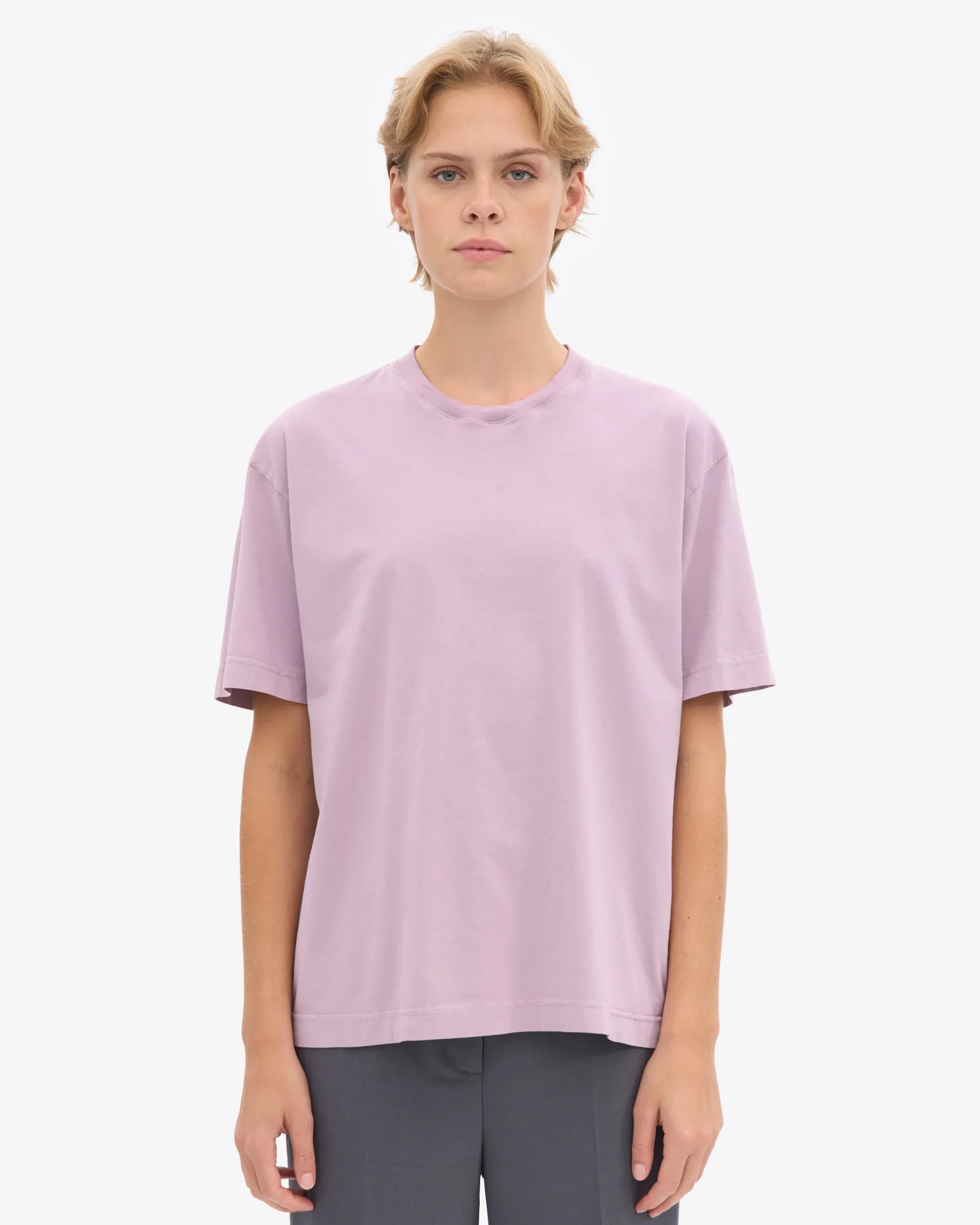 Oversized Organic T-Shirt - Pearly Purple