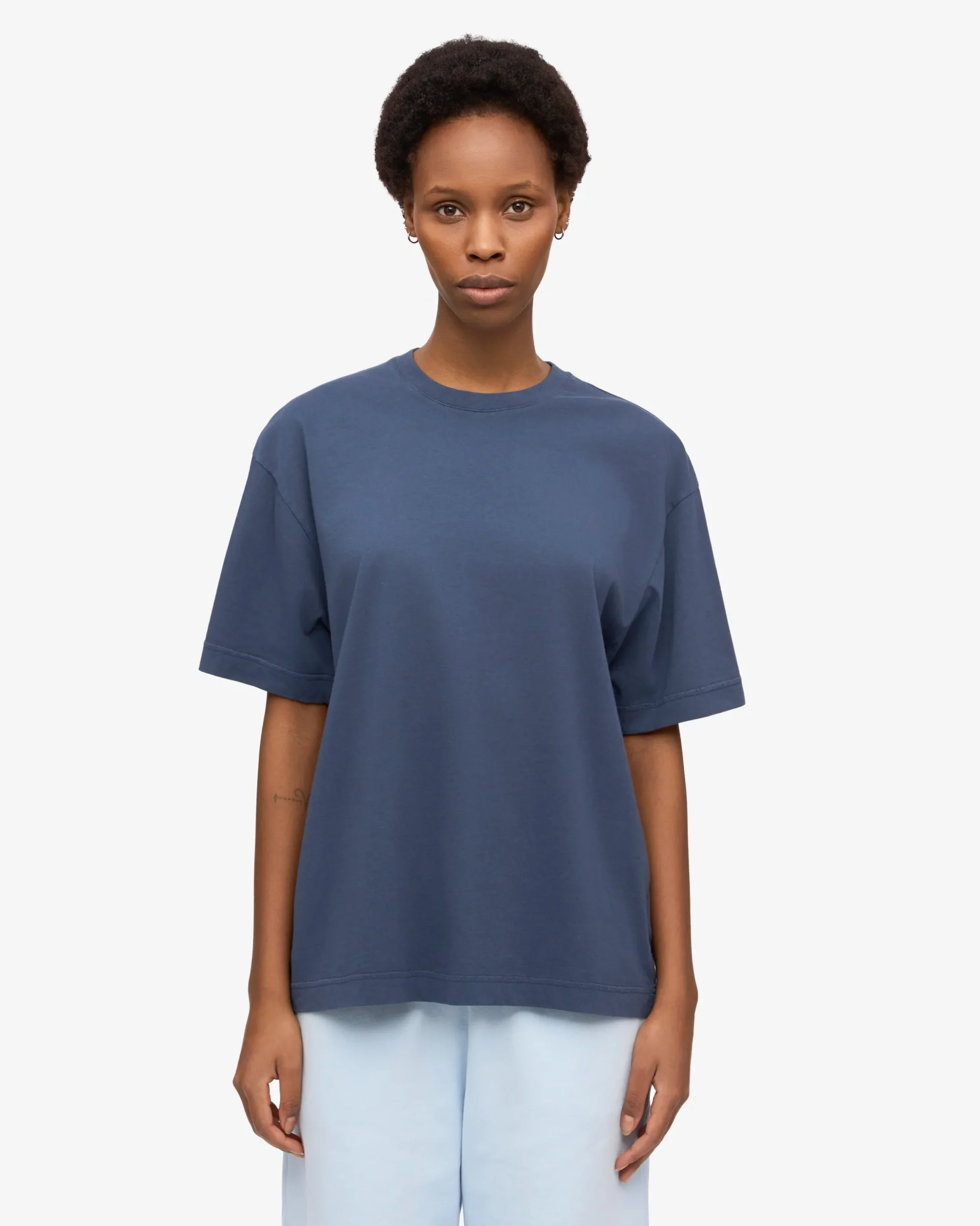 Oversized Organic T-Shirt - Petrol Blue (3-Pack)