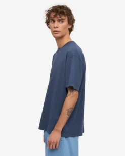 Oversized Organic T-Shirt - Petrol Blue