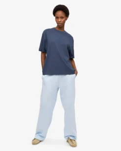 Oversized Organic T-Shirt - Petrol Blue