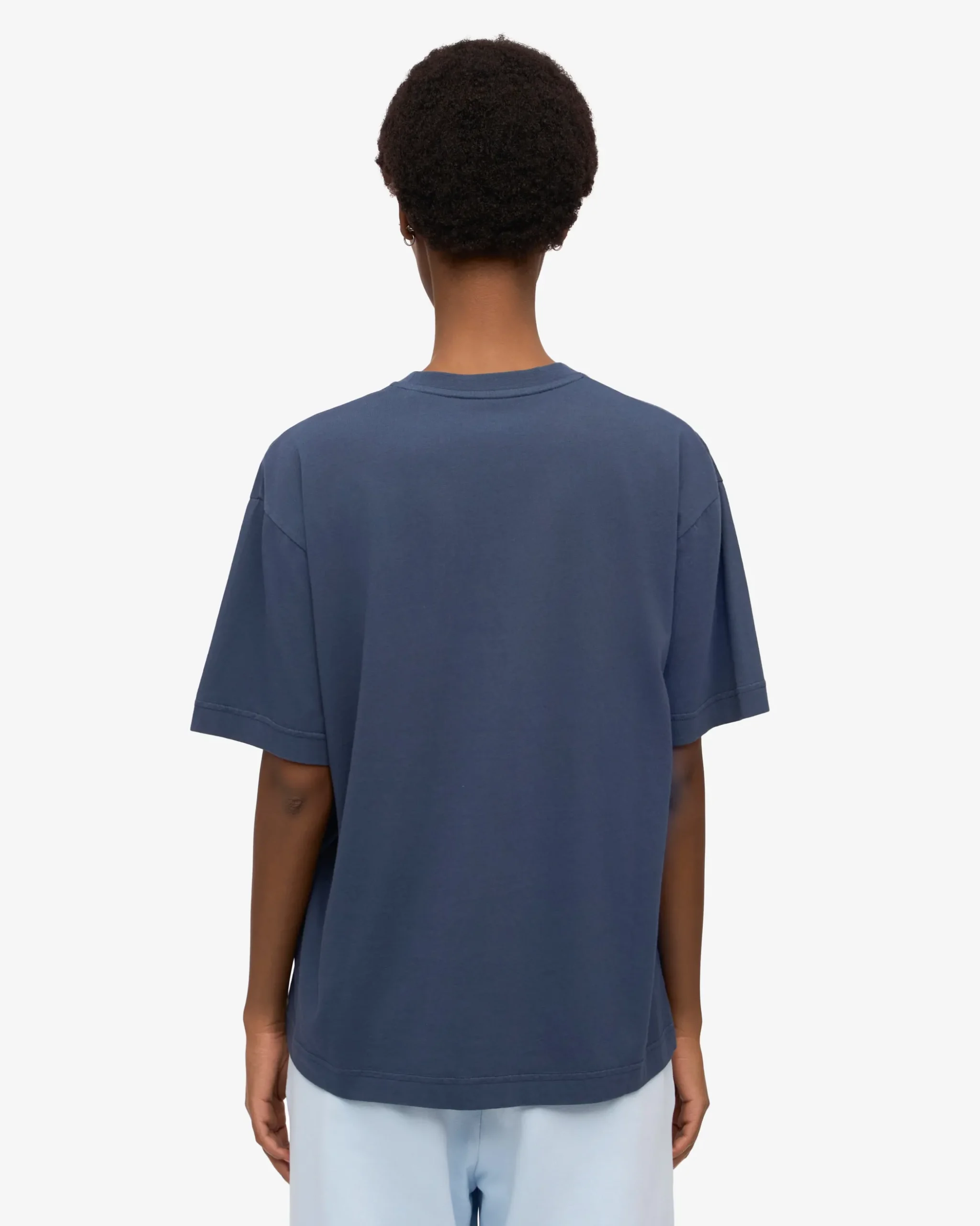 Oversized Organic T-Shirt - Petrol Blue