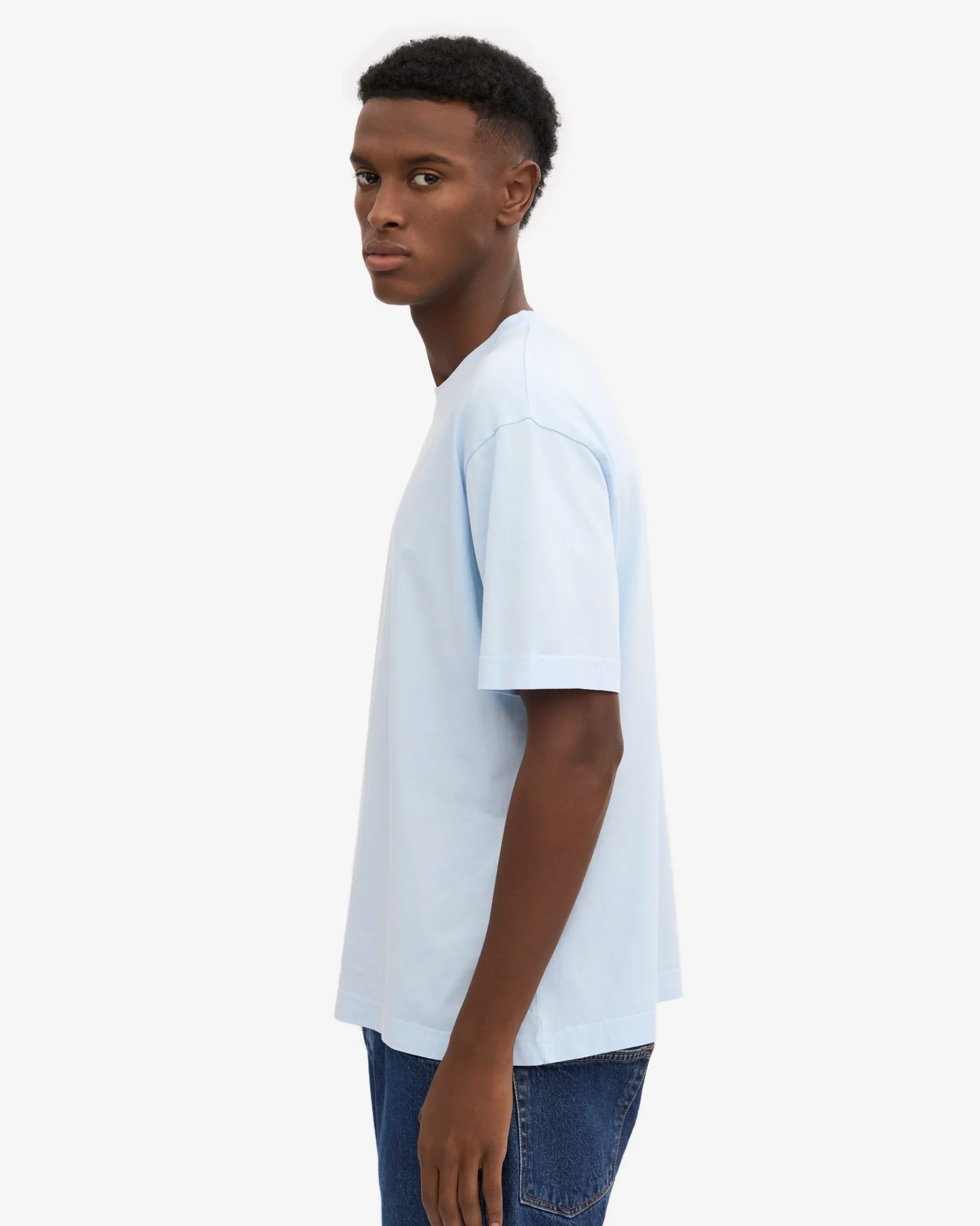 Oversized Organic T-Shirt - Polar Blue (3-Pack)