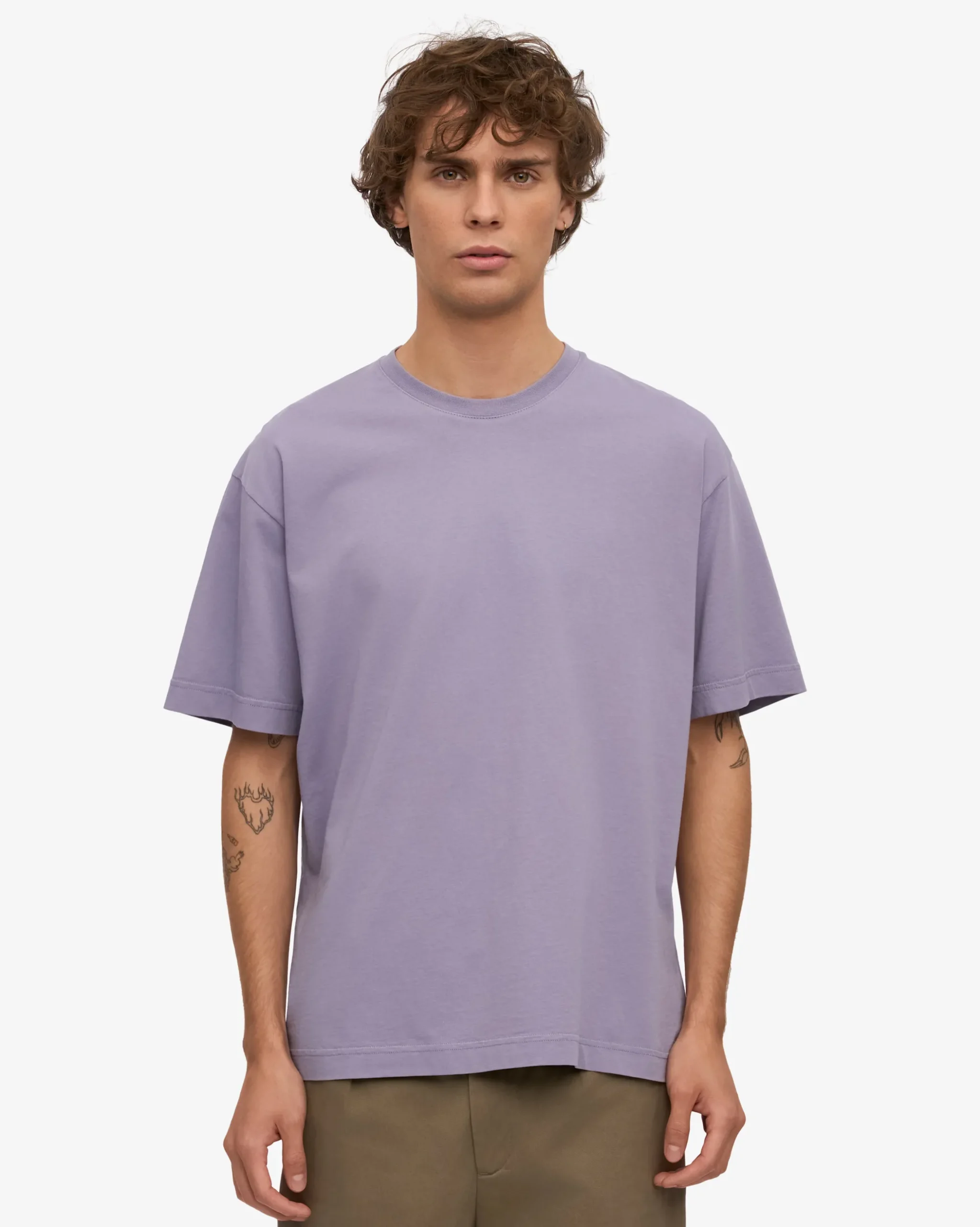 Oversized Organic T-Shirt - Purple Jade