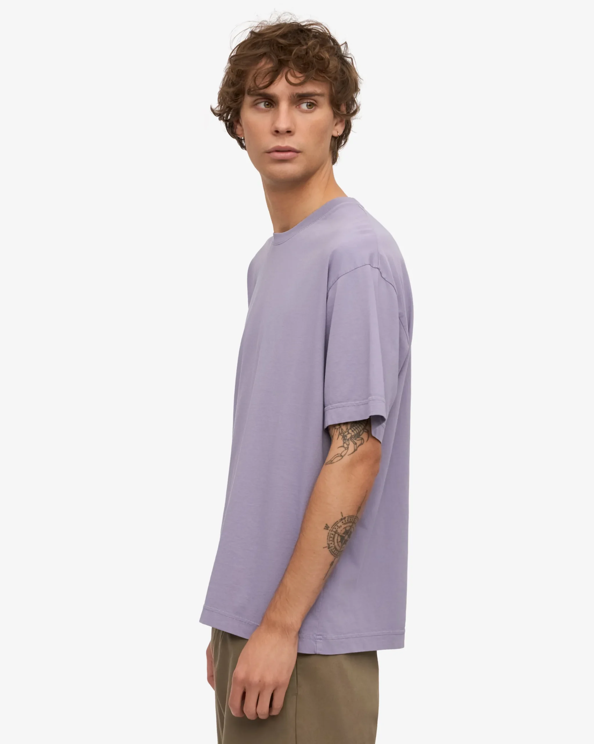 Oversized Organic T-Shirt - Purple Jade
