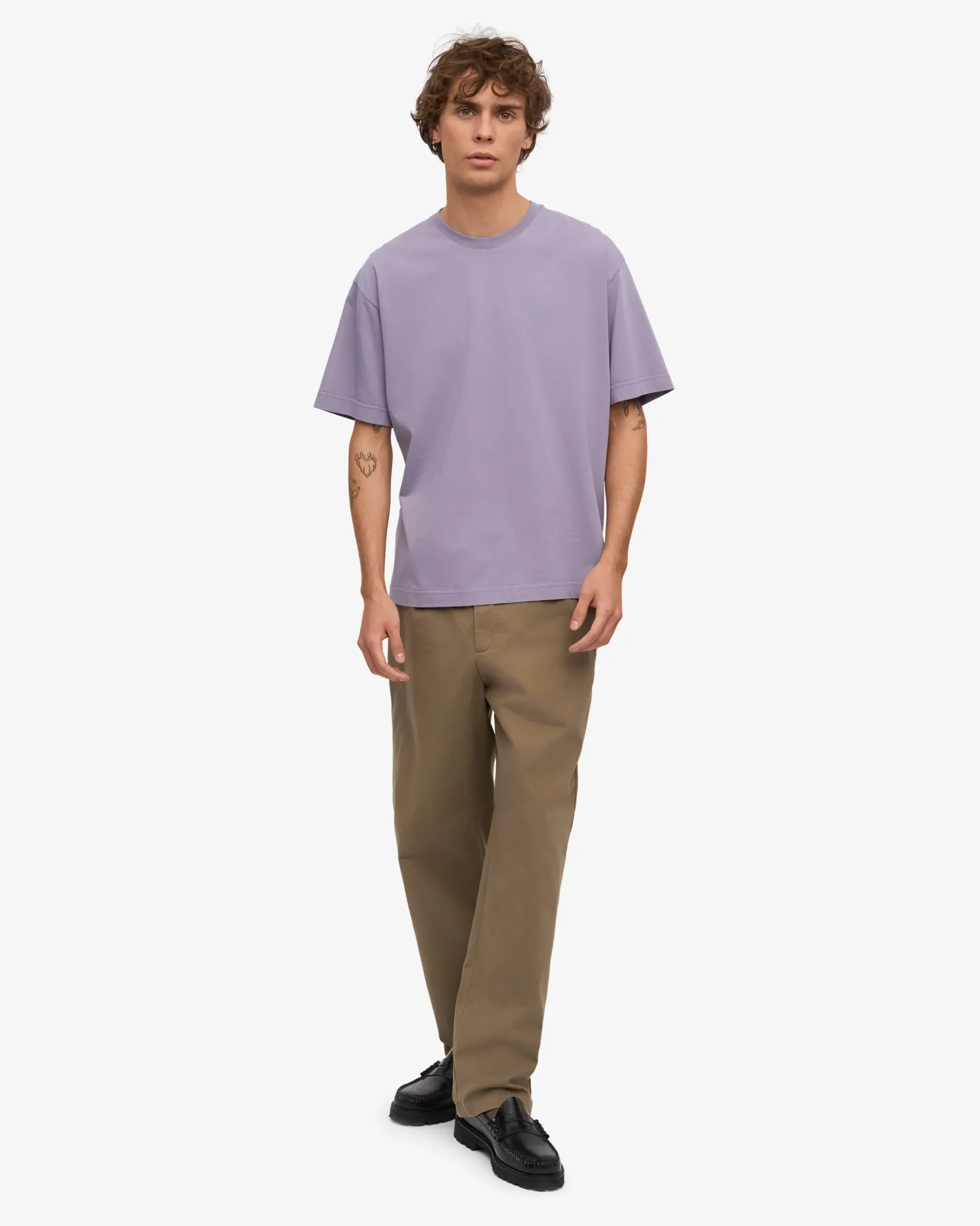 Oversized Organic T-Shirt - Purple Jade
