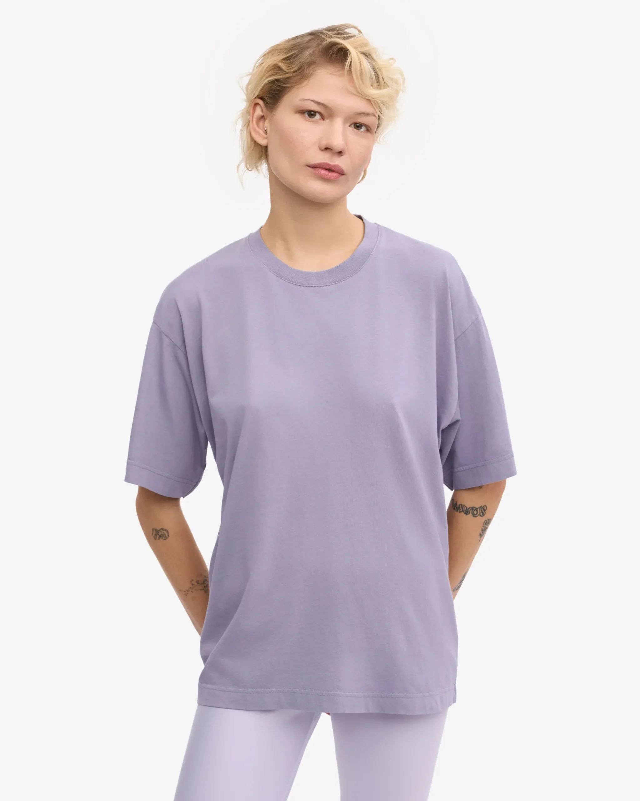 Oversized Organic T-Shirt - Purple Jade