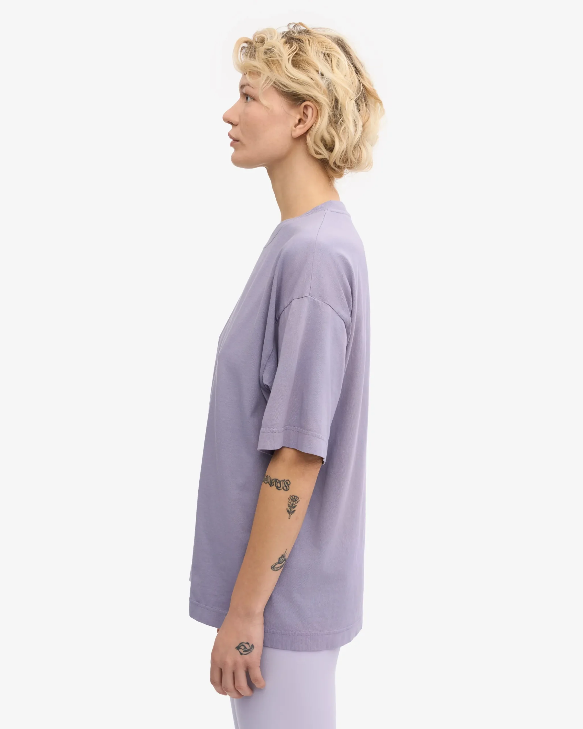 Oversized Organic T-Shirt - Purple Jade