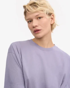 Oversized Organic T-Shirt - Purple Jade