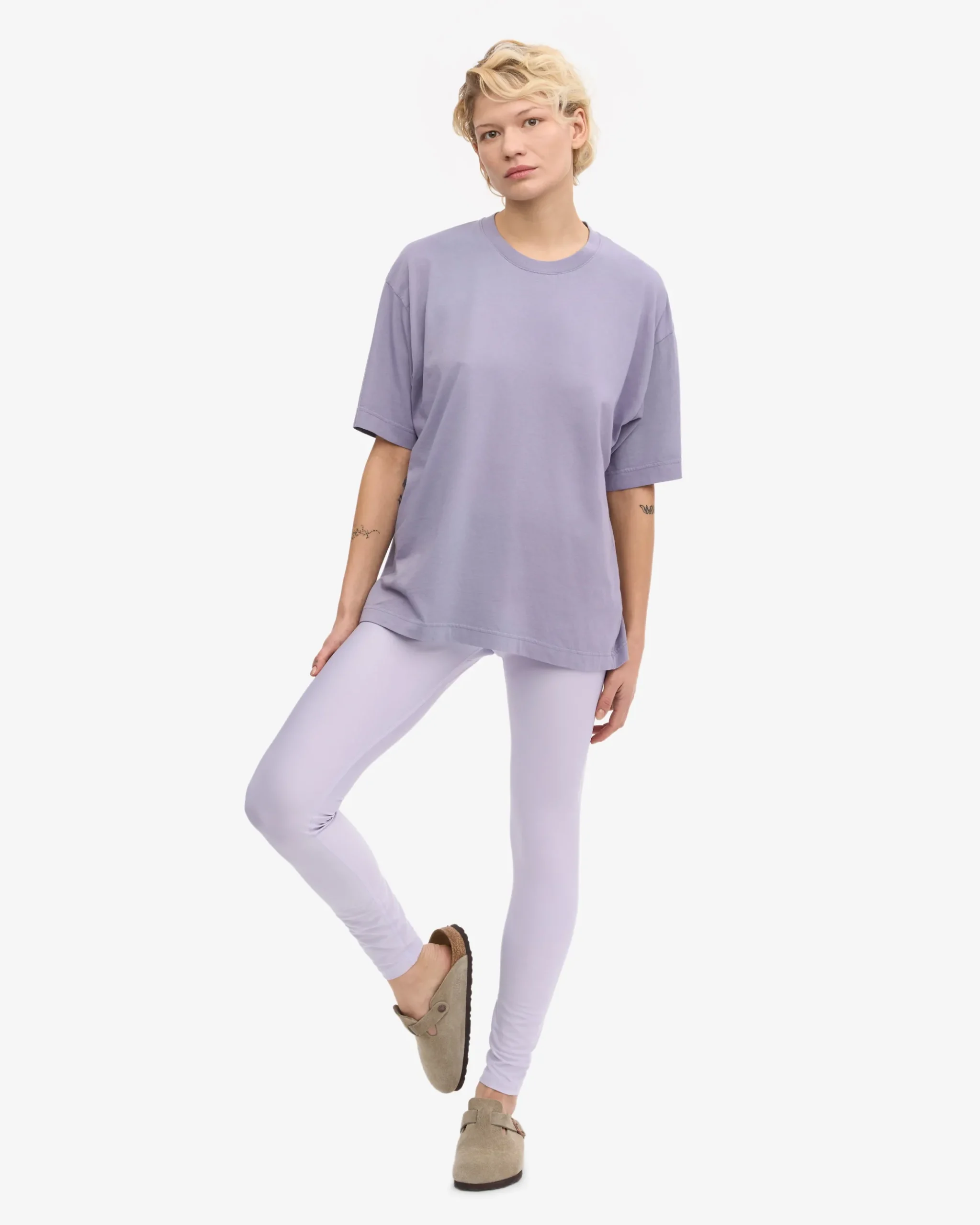 Oversized Organic T-Shirt - Purple Jade