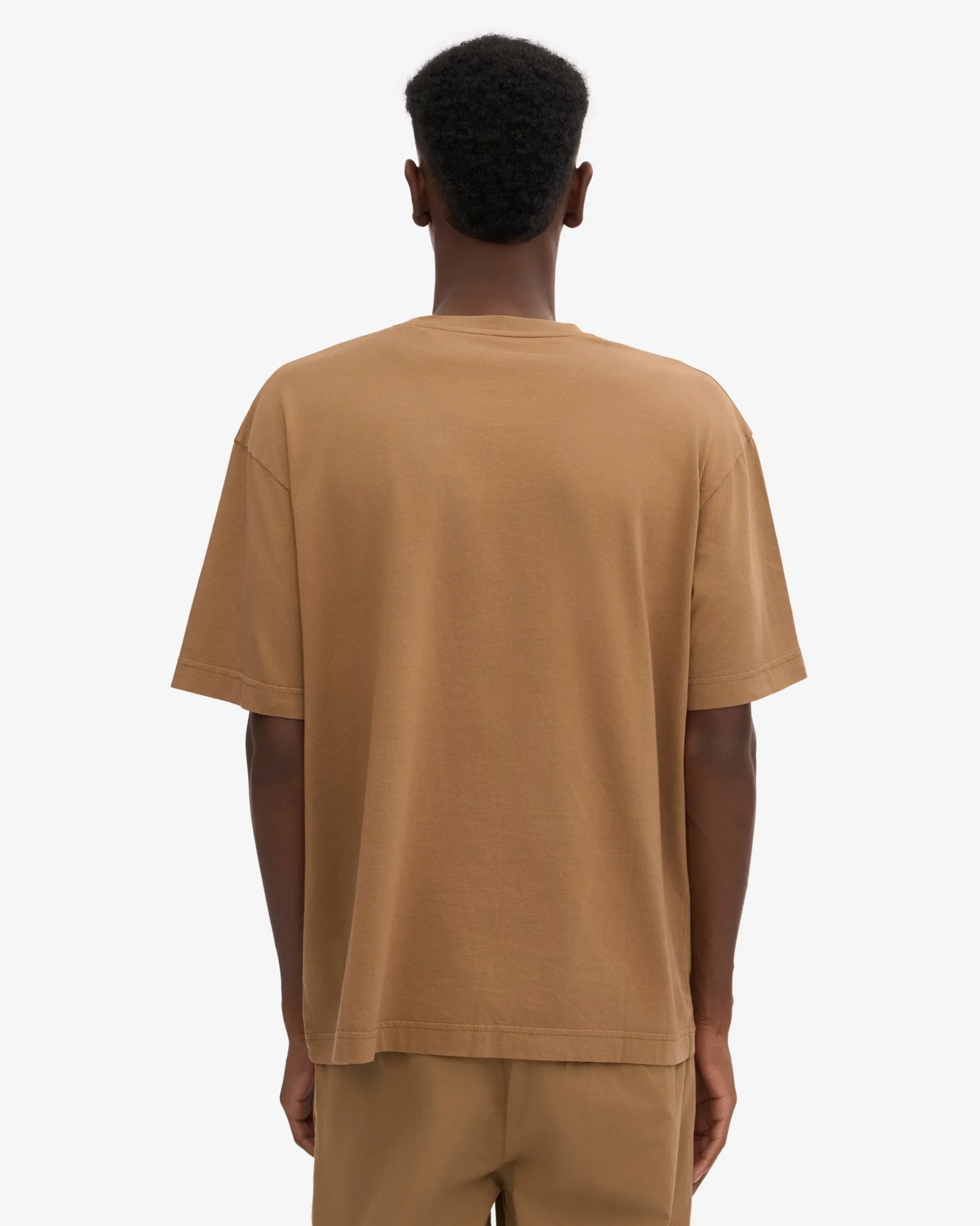 Oversized Organic T-Shirt - Sahara Camel